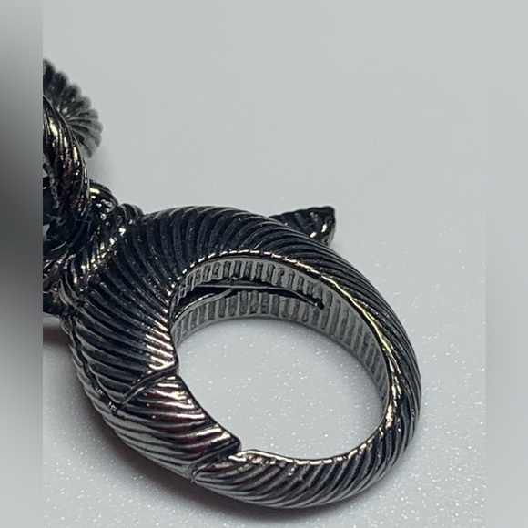 Vintage BRONZE Milor Italian Stainless Steel Dark Heavy Brushed Link Bracelet - Picture 11 of 16